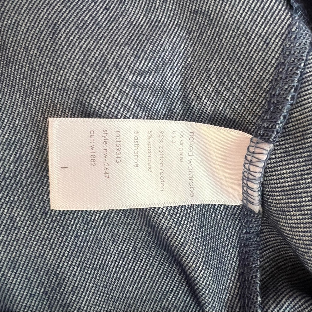 🫶 Naked Wardrobe Denim Look Bodysuit Romper | Large | Pre-Loved & Priced to Move - Picture 11 of 11